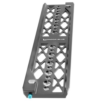 KONDOR BLUE | 12" ARRI Lightweight Dovetail Plate | Sliding Dovetail Designed to Balance Heavy Camera Equipment for Professional workflows | Gray