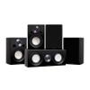 Fluance Reference Compact Surround Sound Home Theater 5.0 Channel Speaker System Including 2-Way Bookshelf, Center Channel and Rear Surround Speakers - Black Ash (X850BC) view 1