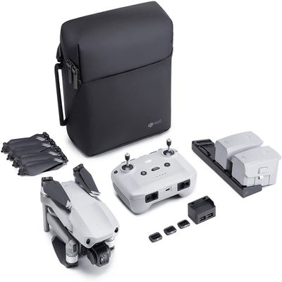 DJI Mavic Air 2 Fly More Combo & Auto-Activated DJI Care Refresh Bundle-Drone Quadcopter UAV with 48MP Camera 4K Video 1/2" CMOS Sensor 3-Axis Gimbal 34min Flight Time ActiveTrack 3.0, Gray