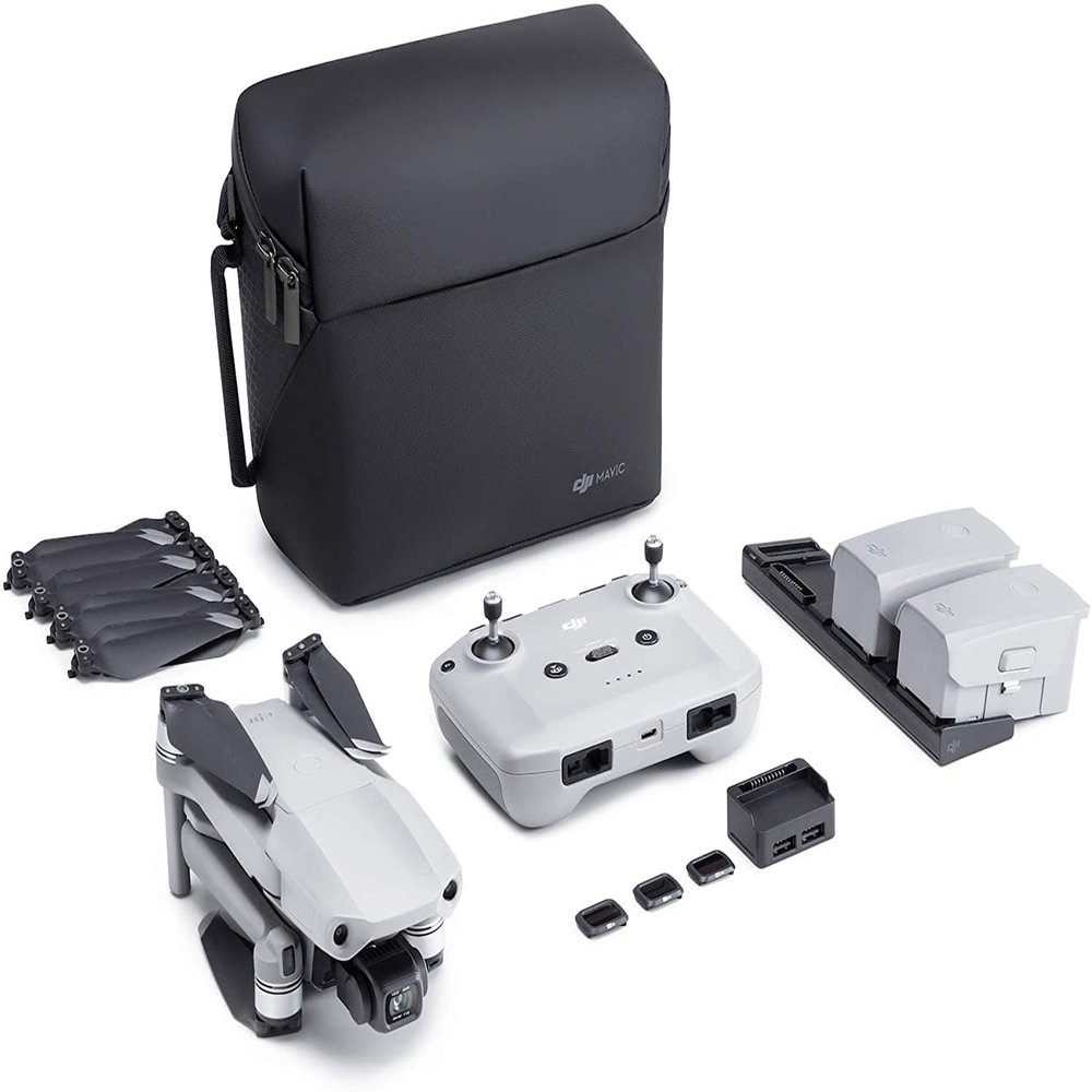 DJI Mavic Air 2 Fly More Combo & Auto-Activated DJI Care Refresh Bundle-Drone Quadcopter UAV with 48MP Camera 4K Video 1/2" CMOS Sensor 3-Axis Gimbal 34min Flight Time ActiveTrack 3.0, Gray