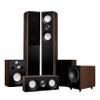 Fluance Reference Surround Sound Home Theater 5.1 Channel Speaker System Including 3-Way Floorstanding Towers, Center Channel, Bookshelf Surrounds and DB10 Subwoofer - Natural Walnut (X851WR) view 1