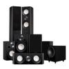 Fluance Reference Surround Sound Home Theater 7.1 Channel Speaker System Including 3-Way Floorstanding Towers, Center Channel, Surrounds, Rear Surrounds and DB10 Subwoofer - Black Ash (X871BR) view 1