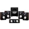 Fluance Reference Compact Surround Sound Home Theater 5.1 Channel Speaker System Including 2-Way Bookshelf, Center Channel, Rear Surround Speakers and DB10 Subwoofer - Natural Walnut (X851WC) view 1