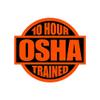fagraphix 10 Hour OSHA Trained Sticker Decal Self Adhesive Safety Construction Helmet Hard hat 4.00" Wide view 1