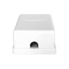 NECABLES Phone Jack Surface Mount Dual Port Telephone Jack Box 4 Screw Terminals to 2 RJ11 6P4C Female White view 4