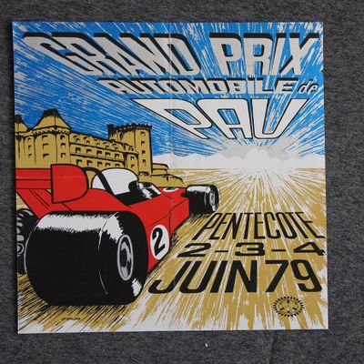 Automobile Grand Prix Pau 1979 Poster Reproduction / Format 50 x 70 cm Paper 300 g Digital HD Possible to Visit Us (Shop: Display.FR)