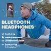 Bosttor Bluetooth Beanie Hat with Light, Headlamp Cap with Headphones and Built-in Speaker Mic, Gifts for Men Women Teen Pink view 3