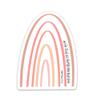 With God all things are possible sticker for a Bible journal, laptop, water bottle | Christian faith stickers | Waterproof vinyl decals | Matthew 19:26 sticker view 2