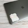 With God all things are possible sticker for a Bible journal, laptop, water bottle | Christian faith stickers | Waterproof vinyl decals | Matthew 19:26 sticker view 3