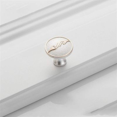 Geeyu ZHaonan-Dressing Table Handle, White Silver Simple Handles,European Furniture Cabinet Door Handle and Knobs,Drawer Puller,Wardrobe Cabinet Pull, Indoor Hardware (Color : Z 0155)