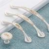 Geeyu ZHaonan-Dressing Table Handle, White Silver Simple Handles,European Furniture Cabinet Door Handle and Knobs,Drawer Puller,Wardrobe Cabinet Pull, Indoor Hardware (Color : Z 0155) view 4
