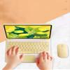 2019 7th Gen iPad 10.2 inch Keyboard case with touchpad Built-in Pencil Holder Fashionable Ultra-Thin Magnetic Separation Wireless Bluetooth Keyboard with Mouse (iPad 10.22019, Yellow+Mouse) view 2