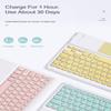 2019 7th Gen iPad 10.2 inch Keyboard case with touchpad Built-in Pencil Holder Fashionable Ultra-Thin Magnetic Separation Wireless Bluetooth Keyboard with Mouse (iPad 10.22019, Yellow+Mouse) view 4