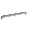 AmGood 10 in. x 72 in. Stainless Steel Wall Mount Shelf - NSF Certified, Commercial Grade, 18-Gauge - with Backsplash & Bullnose Edge for Restaurant, Kitchen, Bar, Garage & Utility Room view 1