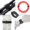 20 Pack Reusable Cinch Straps Fastening Cable Straps Nylon Hook and Loop Cinch Cable Ties Down Multipurpose Securing Straps Adjustable Tie Organizer to Keep Home Office from Tangled Cords (Black) view 4
