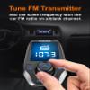 Upgraded Bluetooth 5.3 FM Transmitter for Car, Wireless Radio Adapter Kit W 1.8" Color Display Hands-Free Call AUX in/Out SD/TF Card USB Fast Charging 18W for All Smartphones Audio Players - Pewter view 4