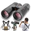 10x42 Ultra HD Binoculars with Phone Adapter and Harness - 24mm Large View Eyepiece, Edge-to-Edge Sharpness, 6.5 Wide Angle Field of View - Lightweight Waterproof Binoculars for Bird Watching Huntin1 view 1