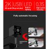 2K HD Webcam, Auto Focus, Built-in 8 LED Lights,Computer Camera, 0.3S High-Speed Focusing,USB Desktop Computer Webcam for Video Conference and Online Teaching (Color : Tripod) view 2