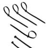 100 Pack KOOWIN 16 inch 120 Lbs Tensile Strength Self-Locking Eco-Friendly Nylon Plastic Cable Zip Ties Heavy Duty Black Wire Tie Wraps for Home, Office, Garden, Garage, Workshop (Large, 100pcs) view 1