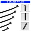 100 Pack KOOWIN 16 inch 120 Lbs Tensile Strength Self-Locking Eco-Friendly Nylon Plastic Cable Zip Ties Heavy Duty Black Wire Tie Wraps for Home, Office, Garden, Garage, Workshop (Large, 100pcs) view 4