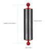 FEICHAO D60mm Diving Photography Float Buoyancy Aquatic Lamp Arm 108g /312g /447g /584g 1 Inch Dual Ball 5/8 /10 /12Inch Underwater DSLR Action Camera Upgraded Version (10inch -447g,Red) view 3
