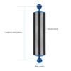 FEICHAO D60mm Diving Photography Float Buoyancy Aquatic Lamp Arm 108g /312g /447g /584g 1 Inch Dual Ball 5/8 /10 /12Inch Underwater DSLR Action Camera Upgraded Version (10inch -447g,Blue) view 2