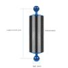 FEICHAO D60mm Diving Photography Float Buoyancy Aquatic Lamp Arm 108g /312g /447g /584g 1 Inch Dual Ball 5/8 /10 /12Inch Underwater DSLR Action Camera Upgraded Version (8inch -312g,Blue) view 2