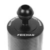 FEICHAO D60mm Diving Photography Float Buoyancy Aquatic Lamp Arm 108g /312g /447g /584g 1 Inch Dual Ball 5/8 /10 /12Inch Underwater DSLR Action Camera Upgraded Version (5inch -108g,Black) view 2
