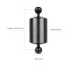 FEICHAO D60mm Diving Photography Float Buoyancy Aquatic Lamp Arm 108g /312g /447g /584g 1 Inch Dual Ball 5/8 /10 /12Inch Underwater DSLR Action Camera Upgraded Version (5inch -108g,Black) view 3