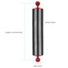 FEICHAO D60mm Diving Photography Float Buoyancy Aquatic Lamp Arm 108g /312g /447g /584g 1 Inch Dual Ball 5/8 /10 /12Inch Underwater DSLR Action Camera Upgraded Version (12inch -584g,Red) view 2