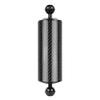 FEICHAO D60mm Diving Photography Float Buoyancy Aquatic Lamp Arm 108g /312g /447g /584g 1 Inch Dual Ball 5/8 /10 /12Inch Underwater DSLR Action Camera Upgraded Version (8inch -312g,Black)