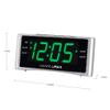 HANNLOMAX HX-148CR Alarm Clock Radio, PLL FM Radio, Dual Alarm, 1.4" Green LED Display, USB Port for 2.1A Charging, AC Power Only. view 3