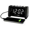 HANNLOMAX HX-147CR Alarm Clock Radio, PLL FM Radio, 1.4" White LED Display, USB Port for 2.1A Charging, Aux-in, AC Power Operation only. view 1