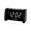 HANNLOMAX HX-147CR Alarm Clock Radio, PLL FM Radio, 1.4" White LED Display, USB Port for 2.1A Charging, Aux-in, AC Power Operation only. view 3