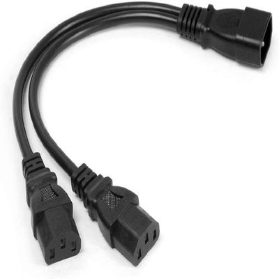 Power Cable UPS Server Y Splitter C14 to 2 x C13 Power Adapter Cable Cord