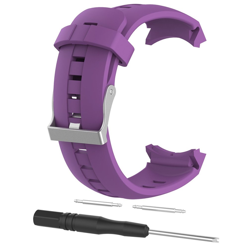 BabyValley Band Compatible with Suunto Ambit 3 Vertical/Suunto Spartan Sport Band Bracelet Strap Replacement Bands Silicone Wristband for Ambit 3/Spartan Sport-with Tool (Purple)