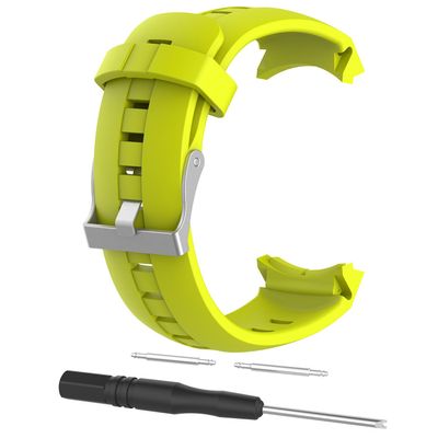 BabyValley Band Compatible with Suunto Ambit 3 Vertical/Suunto Spartan Sport Band Bracelet Strap Replacement Bands Silicone Wristband for Ambit 3/Spartan Sport-with Tool (Lime)