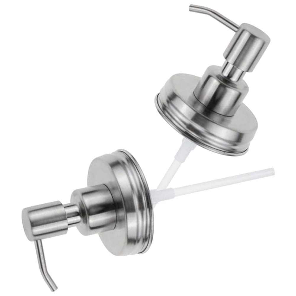 Stainless Steel Lotion Pump Dispenser Lids 70# 2pcs for Bathroom