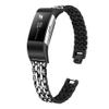 GIMart Bling Strap Compatible For Fitbit Charge 2 Strap, Women Men Stainless Steel Rhinestone Replacement Charge 2 Band Wrist Strap Metal Bracelet Wristband for Fitbit Charge 2 HR Fitness Tracker (Black) view 3