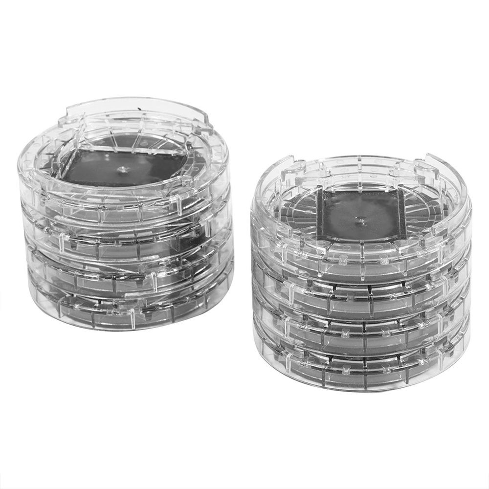 Adjustable Heavy Duty Furniture Risers, 8-Pack, Slip- Plastic Bed Lifts for Beds Sofas Chairs Tables, Transparent Finish