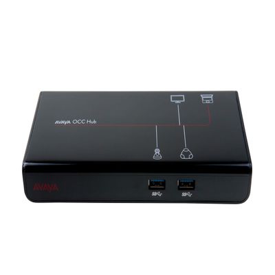 Avaya One Cable Connect Hub - USB/HDMI 3-Port Hub for Laptops, Monitors, Speakers - Plug and Play - Black