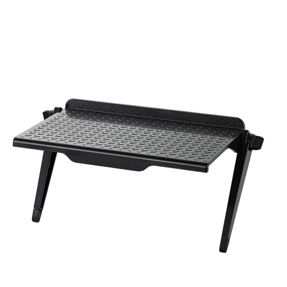 Arinda Computer Monitor Rack Foldable Shelf TV Box Router Shelf Set-top Box Bracket Holder Mini PC DVD Player Stand Rack