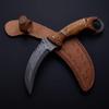 Damascus KE-0490-HK Custom Handmade Steel karambit Knife With Sheath Outdoors Tools Hand Forged Hunting Karambit Knife/Cutting Tool/Camping/Bushcraft Knife view 1