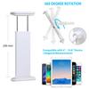 ZUSLAB Tablet Cell Phone Adjustable Universal Gooseneck Bed Lazy Holder Stand Mount - Flexible Arm 360 Mount Clip Bracket White view 3