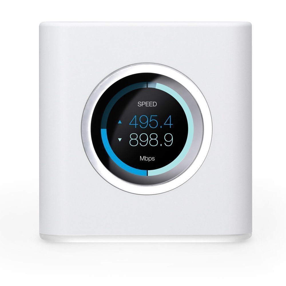 Ubiquiti Labs AmpliFi HD WiFi Router, Home Wireless Internet Coverage, HD WiFi Router with Touchscreen Display, 4 Gigabit Ethernet, 1 WAN Port, Ethernet Cable, Expandable Mesh System (Renewed)