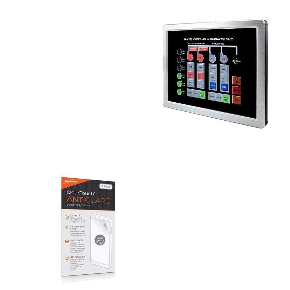 BoxWave Screen Protector Compatible with Avalue LPC-1232 - ClearTouch Anti-Glare (2-Pack), Anti-Fingerprint Matte Film Skin