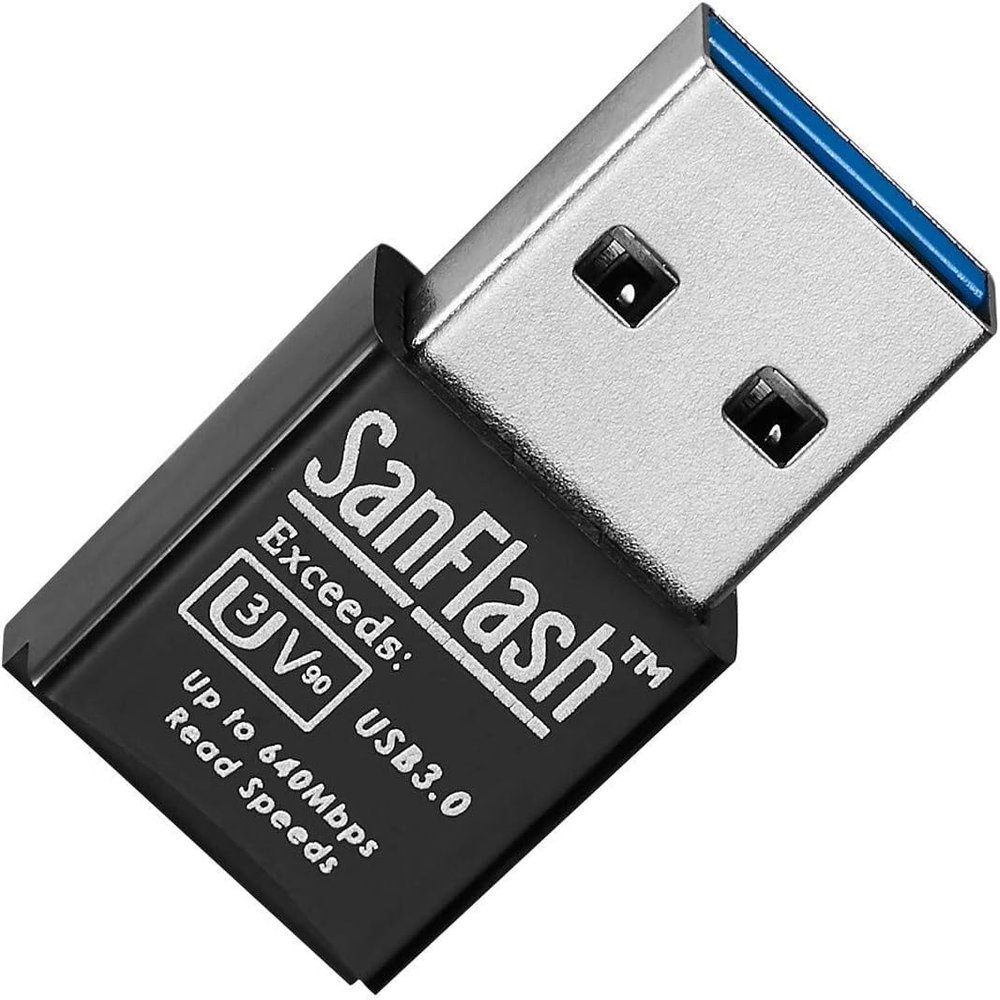 SanFlash PRO USB 3.0 Card Reader Works for Samsung SM-N986B/DS Adapter to Directly Read at 5Gbps Your MicroSDHC MicroSDXC Cards!