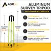 AdirPro Prism Pole Tripod  Aluminum Range Pole Tripod  Use for Survey Pole, Rover Rod, GPS Pole  GNSS RTK Rod Stand - Survey Equipment for Total Station Surveying (Fluorescent Green) view 3