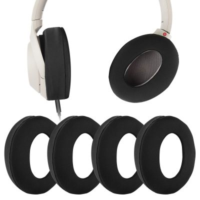 Geekria 2 Pairs Ice Silk Headphones Ear Covers - Product Safety Certified - Washable & Stretchable Earcup Protectors for Over-Ear Headsets, Sweat Pads for Gym, Gaming (Size M/Black)