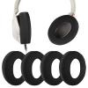 Geekria 2 Pairs Ice Silk Headphones Ear Covers - Product Safety Certified - Washable & Stretchable Earcup Protectors for Over-Ear Headsets, Sweat Pads for Gym, Gaming (Size M/Black) view 1
